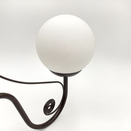 Brilagi - Hanglamp aan een ketting COTTAGE 5xG9/40W/230V bruin/wit