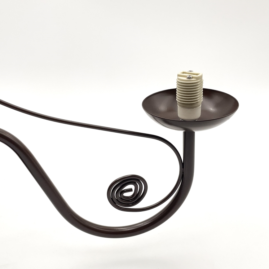 Brilagi - Hanglamp aan een ketting COTTAGE 5xG9/40W/230V bruin/wit