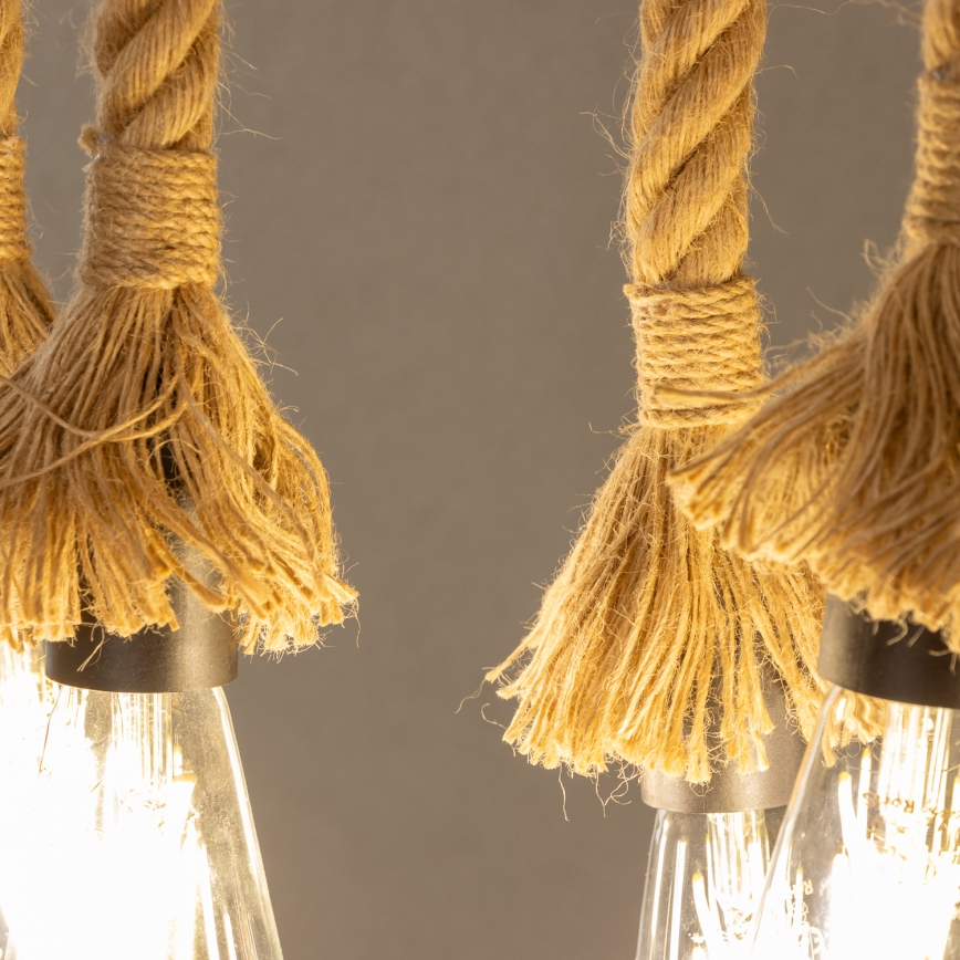 Brilagi - Hanglamp aan een ketting KOS 6xE27/60W/230V beuken