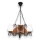 Brilagi - Hanglamp aan een ketting QUEEN 3xE14/40W/230V beuken/walnoot