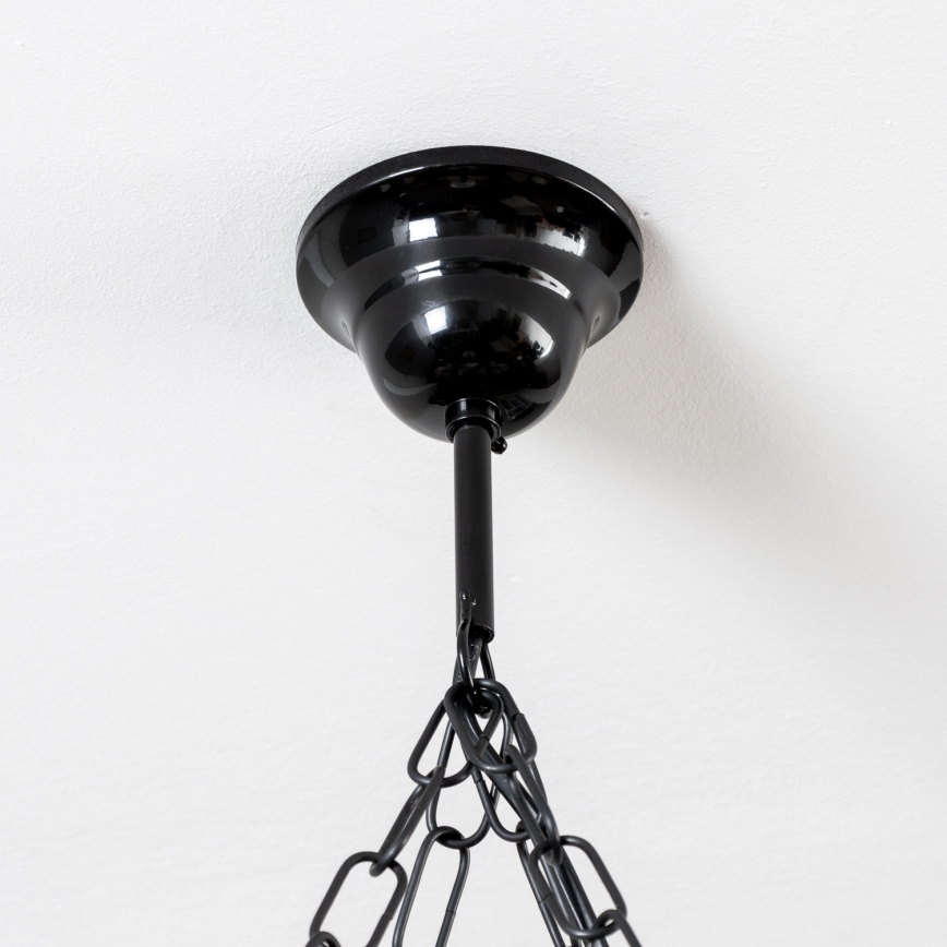 Brilagi - Hanglamp aan een ketting QUEEN 4xE14/40W/230V beuken