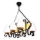 Brilagi - Hanglamp aan een ketting QUEEN 6xE14/40W/230V beuken