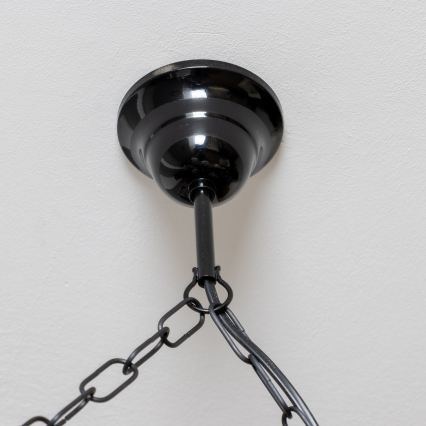 Brilagi - Hanglamp aan een ketting QUEEN 6xE14/40W/230V beuken/walnoot