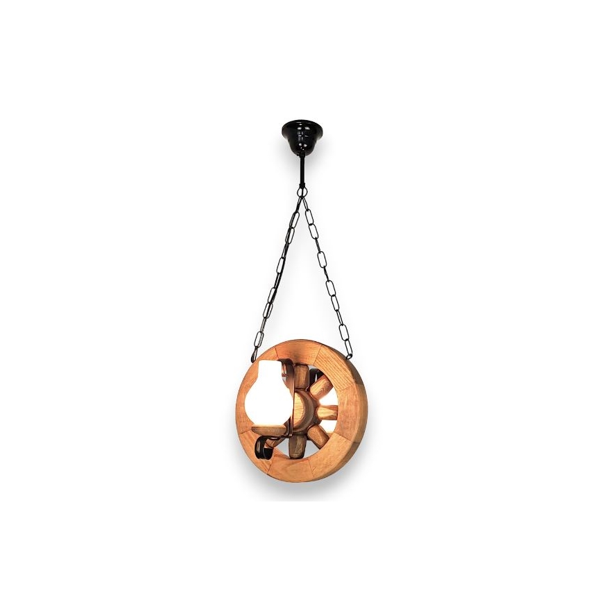Brilagi - Hanglamp aan een ketting ROATA 2xE14/40W/230V beuken
