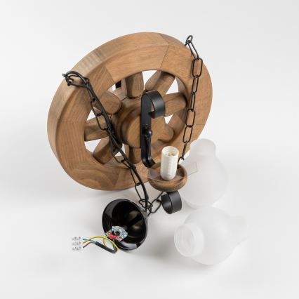 Brilagi - Hanglamp aan een ketting ROATA 2xE14/40W/230V beuken