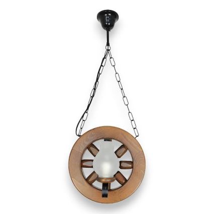 Brilagi - Hanglamp aan een ketting ROATA 2xE14/40W/230V beuken/walnoot