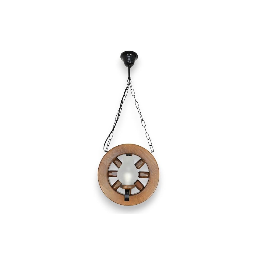 Brilagi - Hanglamp aan een ketting ROATA 2xE14/40W/230V beuken/walnoot
