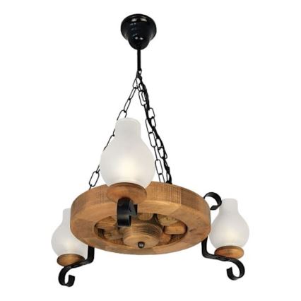 Brilagi - Hanglamp aan een ketting ROATA 3xE14/40W/230V beuken