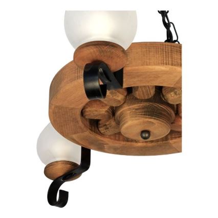 Brilagi - Hanglamp aan een ketting ROATA 3xE14/40W/230V beuken