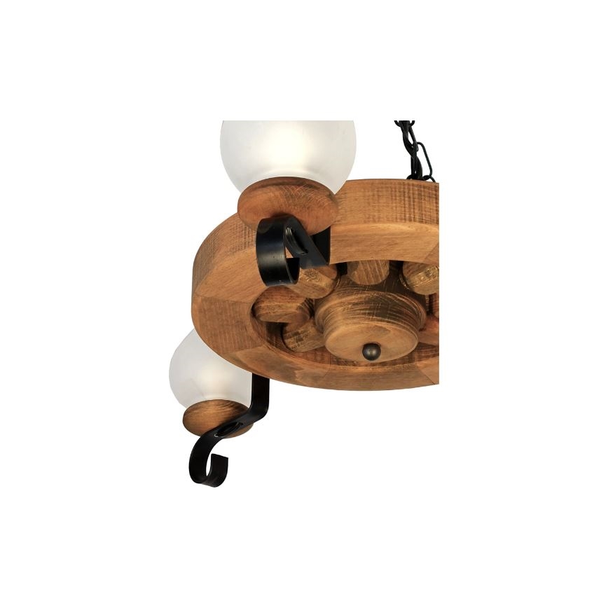 Brilagi - Hanglamp aan een ketting ROATA 3xE14/40W/230V beuken