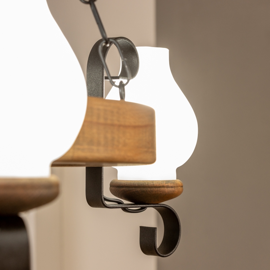 Brilagi - Hanglamp aan een ketting ROATA 3xE14/40W/230V beuken