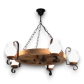 Brilagi - Hanglamp aan een ketting ROATA 5xE14/40W/230V beuken