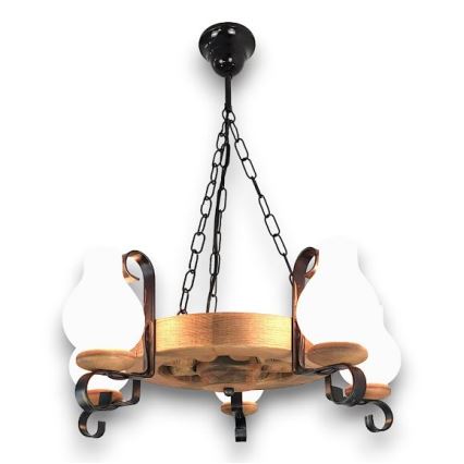 Brilagi - Hanglamp aan een ketting ROATA 5xE14/40W/230V beuken