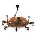 Brilagi - Hanglamp aan een ketting ROATA 6xE14/40W/230V beuken