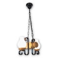 Brilagi - Hanglamp aan een ketting RUSTIC 2xE14/40W/230V beuken
