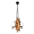 Brilagi - Hanglamp aan een ketting TIMONA 2xE14/40W/230V beuken