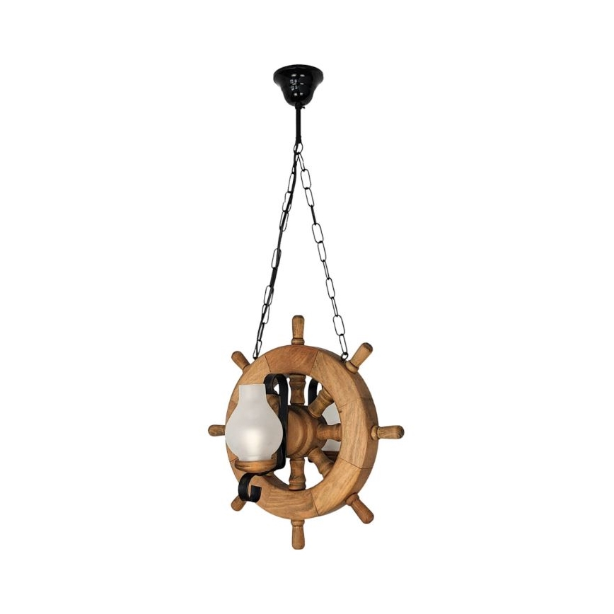 Brilagi - Hanglamp aan een ketting TIMONA 2xE14/40W/230V beuken