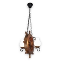 Brilagi - Hanglamp aan een ketting TIMONA 2xE14/40W/230V beuken/walnoot