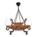 Brilagi - Hanglamp aan een ketting TIMONA 4xE14/40W/230V beuken/walnoot