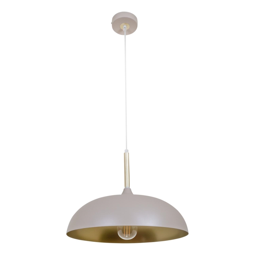 Brilagi - Hanglamp aan een koord ABRAHAM 1xE27/60W/230V diameter 35 cm beige