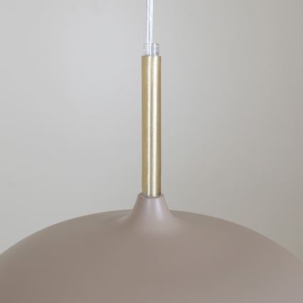 Brilagi - Hanglamp aan een koord ABRAHAM 1xE27/60W/230V diameter 35 cm beige