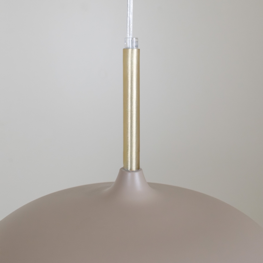 Brilagi - Hanglamp aan een koord ABRAHAM 1xE27/60W/230V diameter 35 cm beige