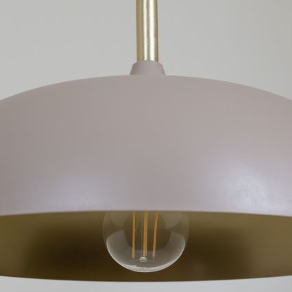 Brilagi - Hanglamp aan een koord ABRAHAM 1xE27/60W/230V diameter 45 cm beige