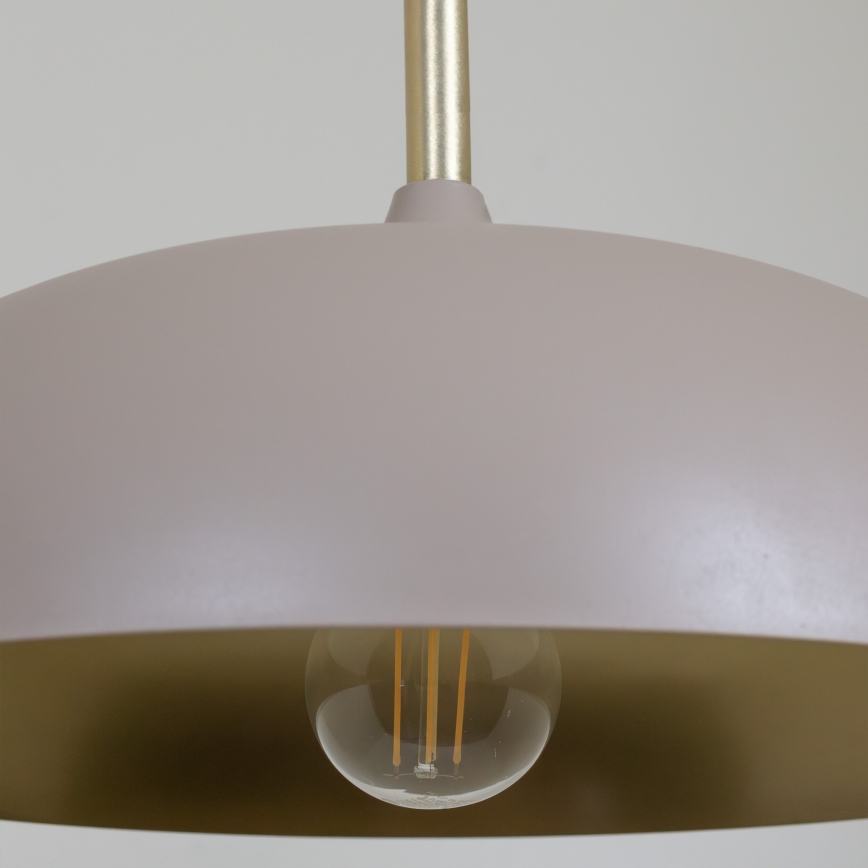 Brilagi - Hanglamp aan een koord ABRAHAM 1xE27/60W/230V diameter 45 cm beige