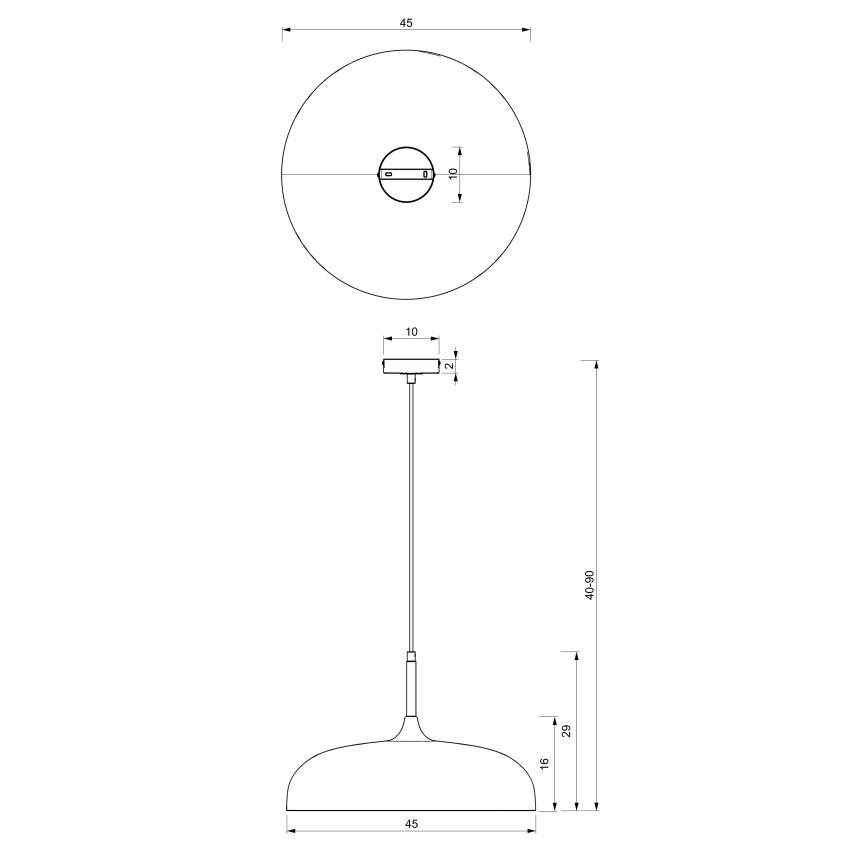 Brilagi - Hanglamp aan een koord ABRAHAM 1xE27/60W/230V diameter 45 cm beige