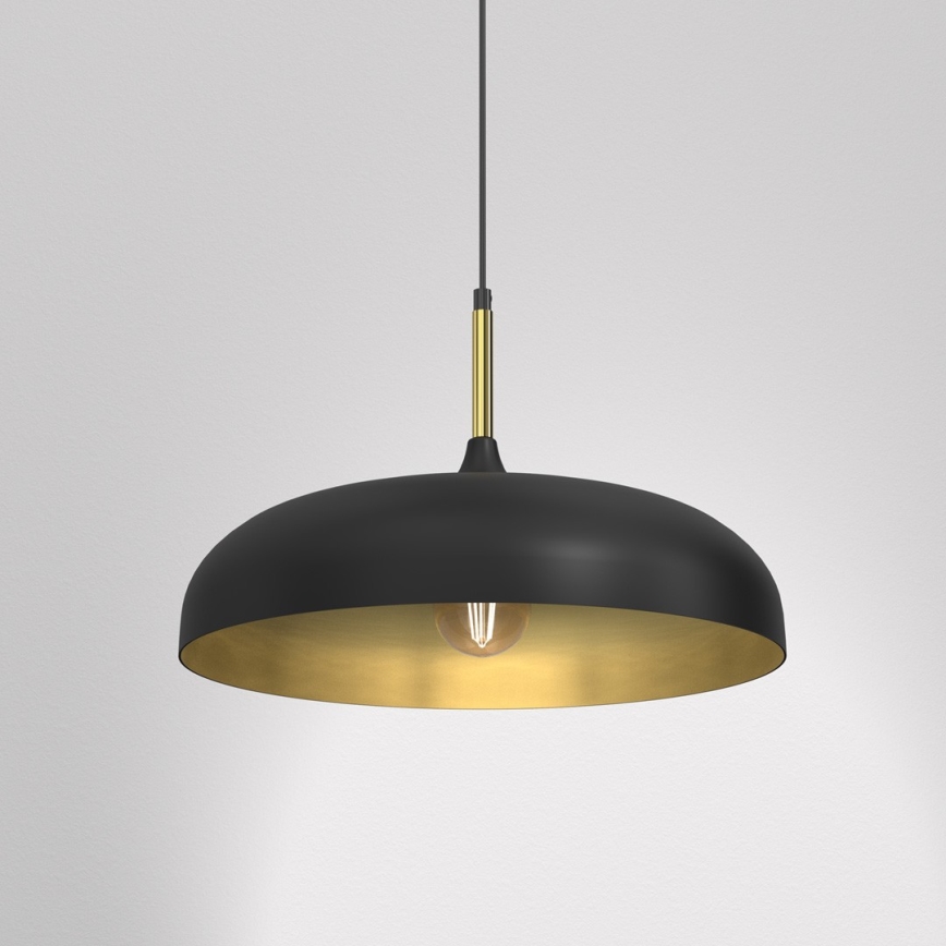 Brilagi - Hanglamp aan een koord ABRAHAM 1xE27/60W/230V diameter 45 cm zwart