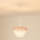 Brilagi - Hanglamp aan een koord ALASKA LUNETA 1xE27/15W/230V diameter 25 cm grijs/crème
