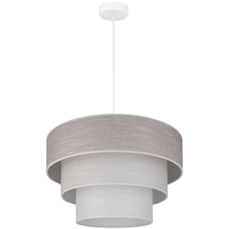 Brilagi - Hanglamp aan een koord ALASKA LUNETA 1xE27/15W/230V diameter 45 cm grijs/crème
