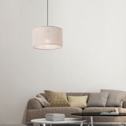Brilagi - Hanglamp aan een koord ANTHONY 1xE27/60W/230V eiken/beige