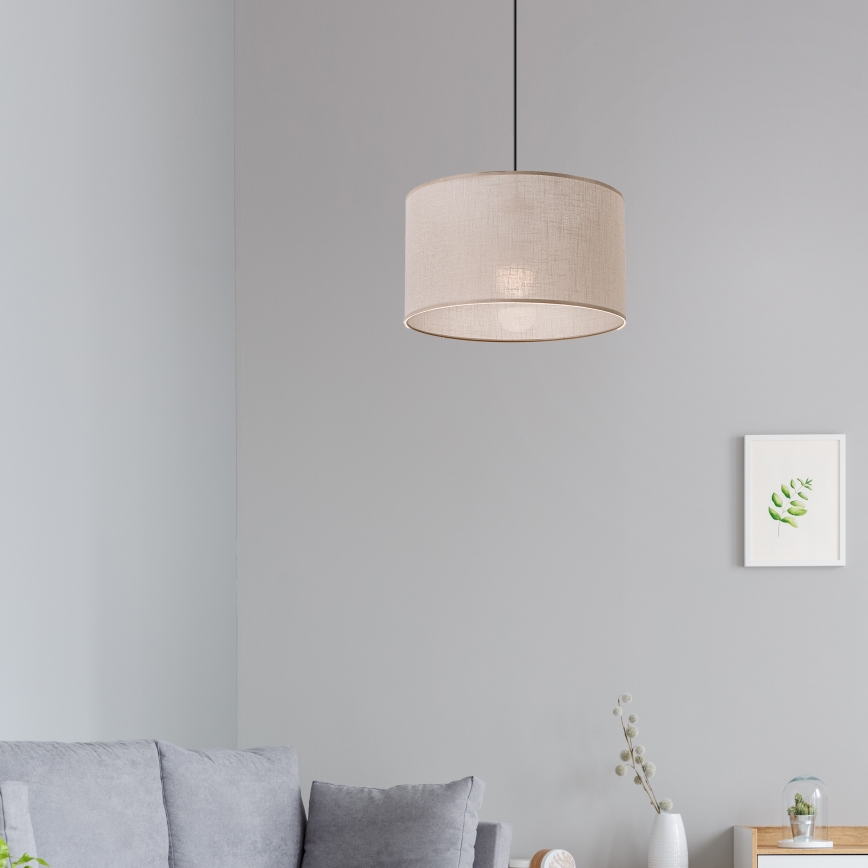 Brilagi - Hanglamp aan een koord ANTHONY 1xE27/60W/230V eiken/beige