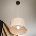 Brilagi - Hanglamp aan een koord ANTHONY 1xE27/60W/230V eiken/beige