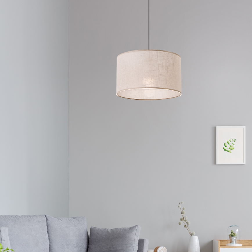 Brilagi - Hanglamp aan een koord ANTHONY 1xE27/60W/230V eiken/beige