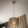 Brilagi - Hanglamp aan een koord ANTHONY 1xE27/60W/230V eiken/bruin