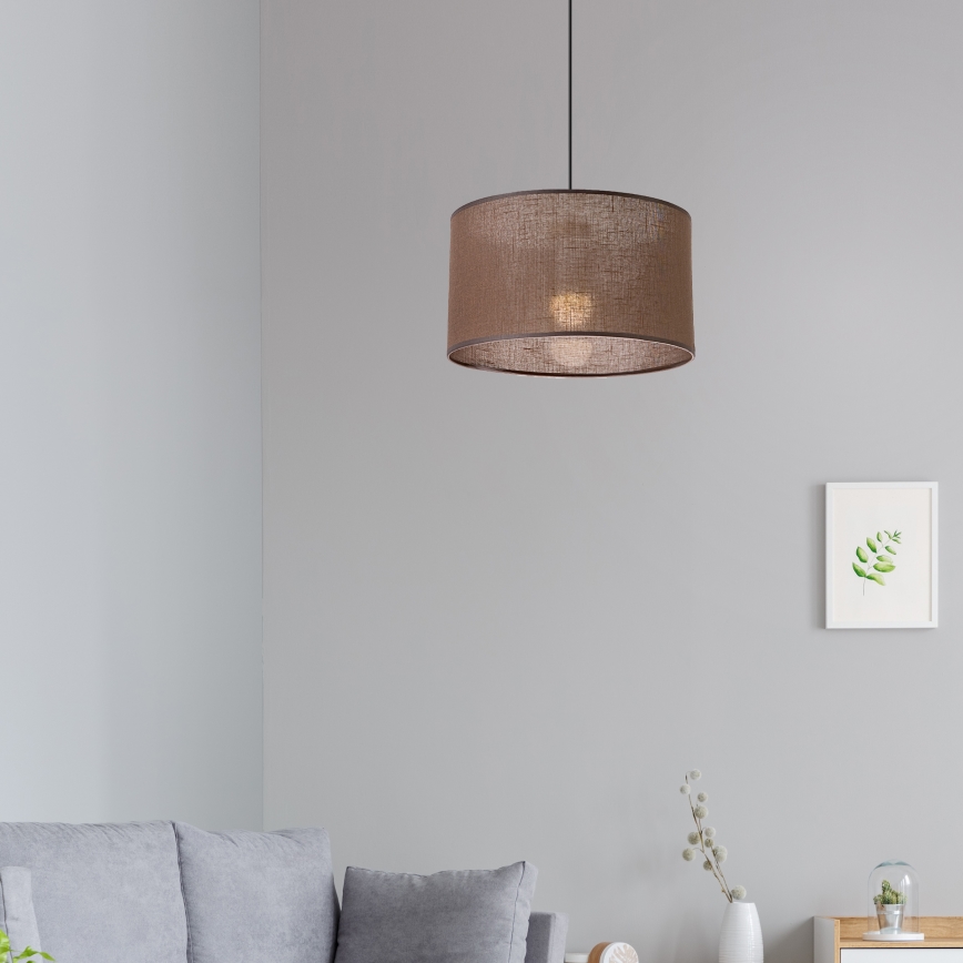 Brilagi - Hanglamp aan een koord ANTHONY 1xE27/60W/230V eiken/bruin