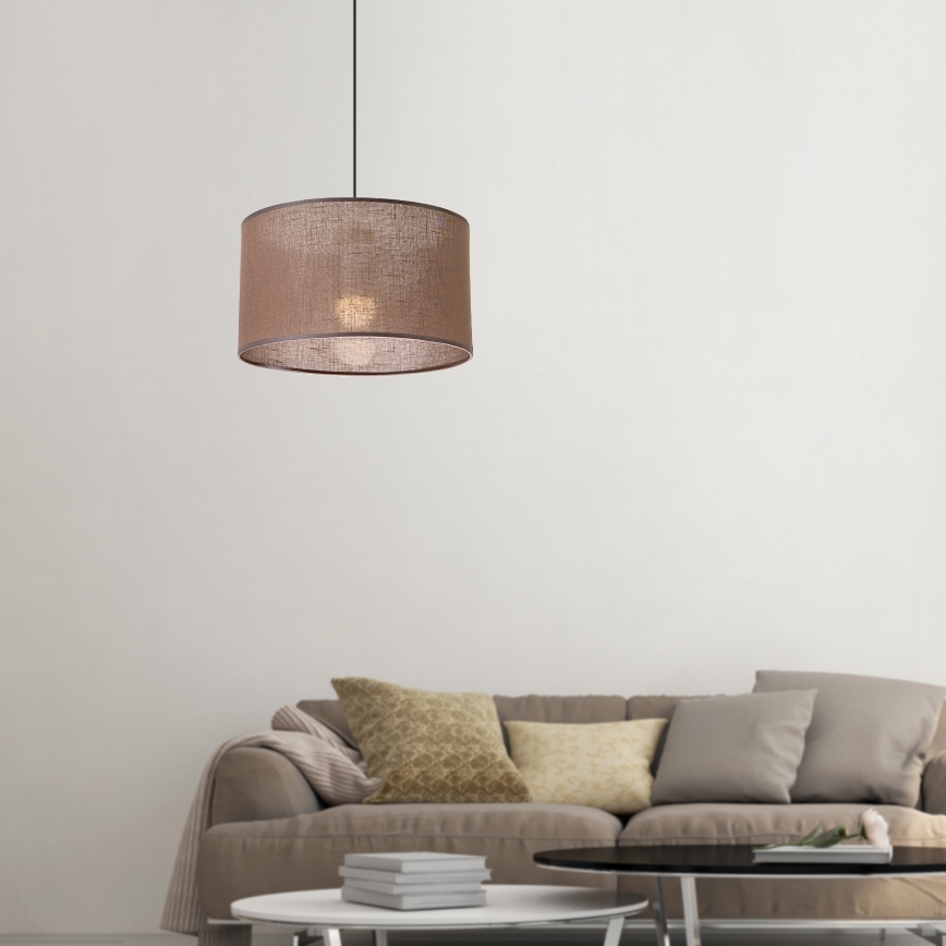 Brilagi - Hanglamp aan een koord ANTHONY 1xE27/60W/230V eiken/bruin