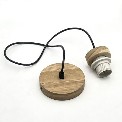 Brilagi - Hanglamp aan een koord ANTHONY 1xE27/60W/230V eiken/bruin