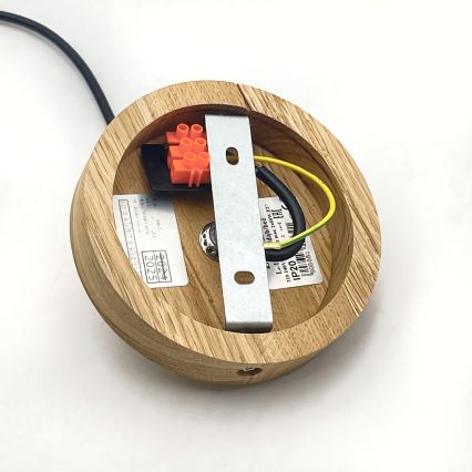 Brilagi - Hanglamp aan een koord ANTHONY 1xE27/60W/230V eiken/bruin