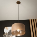 Brilagi - Hanglamp aan een koord ANTHONY 1xE27/60W/230V eiken/bruin