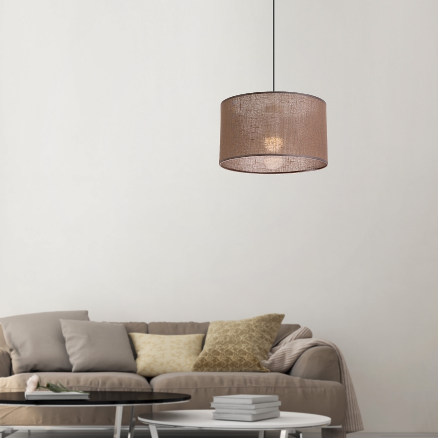 Brilagi - Hanglamp aan een koord ANTHONY 1xE27/60W/230V eiken/bruin