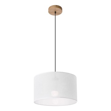 Brilagi - Hanglamp aan een koord ANTHONY 1xE27/60W/230V eiken/wit