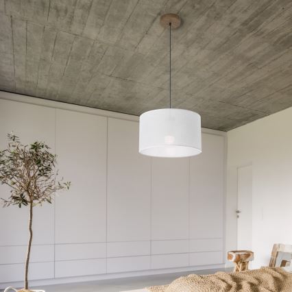 Brilagi - Hanglamp aan een koord ANTHONY 1xE27/60W/230V eiken/wit