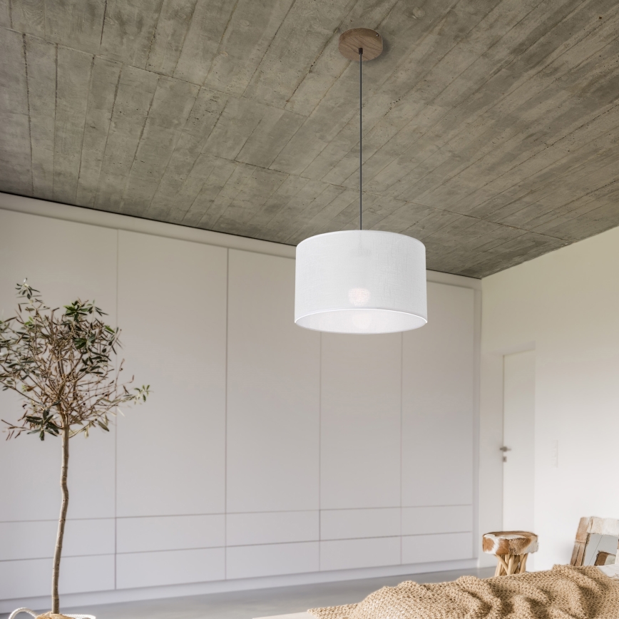 Brilagi - Hanglamp aan een koord ANTHONY 1xE27/60W/230V eiken/wit