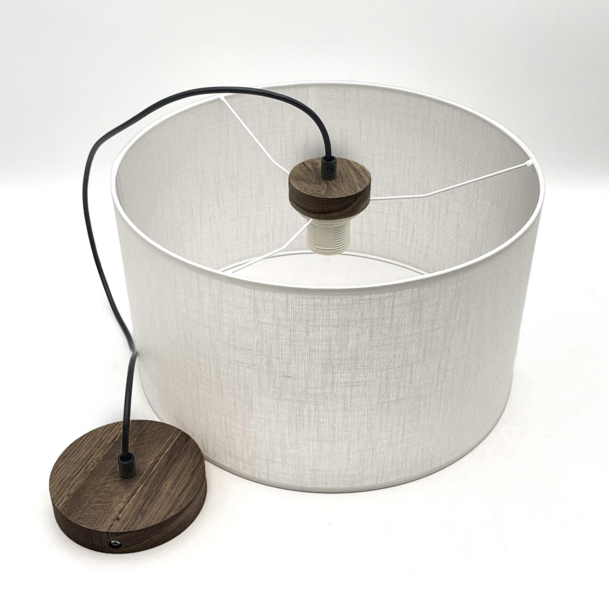 Brilagi - Hanglamp aan een koord ANTHONY 1xE27/60W/230V eiken/wit