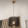 Brilagi - Hanglamp aan een koord ANTHONY 1xE27/60W/230V eiken/zwart
