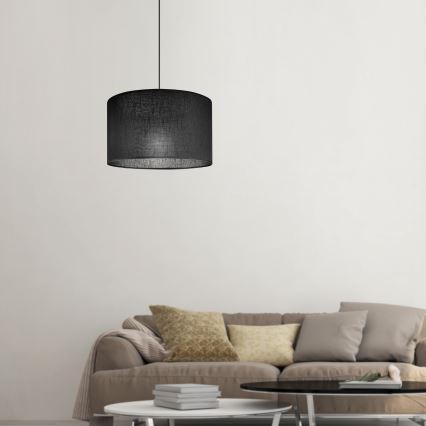 Brilagi - Hanglamp aan een koord ANTHONY 1xE27/60W/230V eiken/zwart