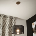 Brilagi - Hanglamp aan een koord ANTHONY 1xE27/60W/230V eiken/zwart